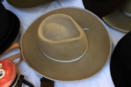 Sombrero de palma visto desde arriba